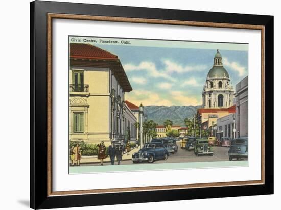 Civic Center, Pasadena, California-null-Framed Art Print