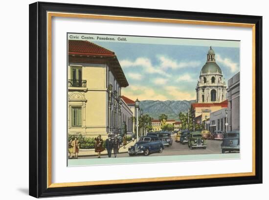 Civic Center, Pasadena, California-null-Framed Art Print