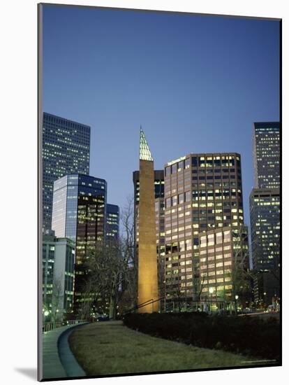 Civic Center Plaza Skyscrapers in the Evening, Denver, Colorado, USA-Christopher Rennie-Mounted Photographic Print