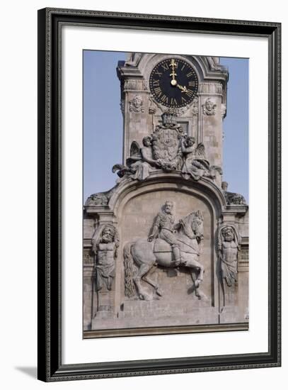 Civic Tower of Town Hall, Lyon, Rhone-Alpes, France-null-Framed Giclee Print