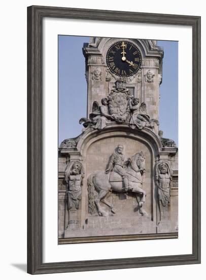 Civic Tower of Town Hall, Lyon, Rhone-Alpes, France-null-Framed Giclee Print