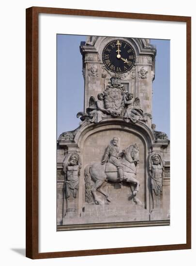 Civic Tower of Town Hall, Lyon, Rhone-Alpes, France-null-Framed Giclee Print