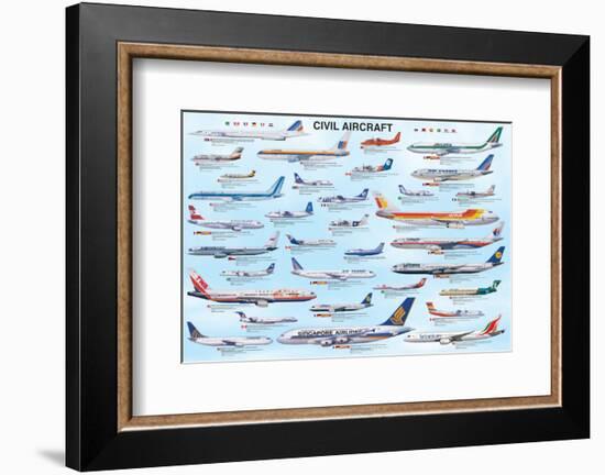 Civil Aircraft-null-Framed Premium Giclee Print