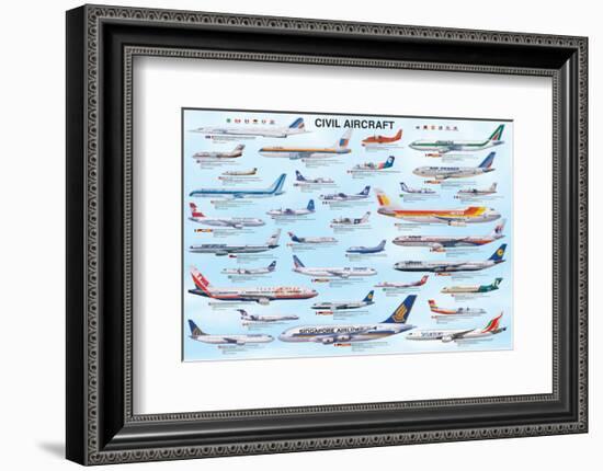 Civil Aircraft-null-Framed Premium Giclee Print