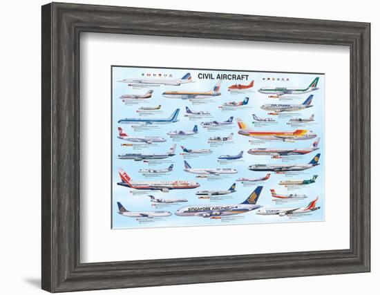 Civil Aircraft-null-Framed Art Print