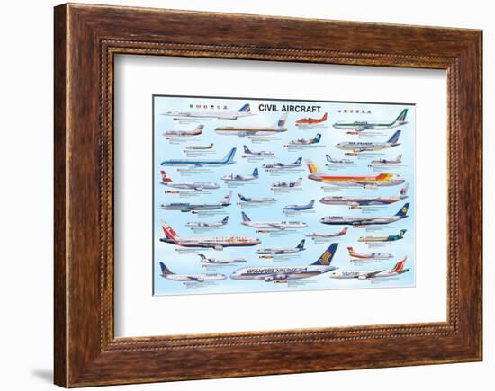 Civil Aircraft-null-Framed Art Print