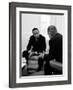 Civil Right Leader Dr. Martin Luther King Speaking with President Lyndon Johnson-Stan Wayman-Framed Premium Photographic Print