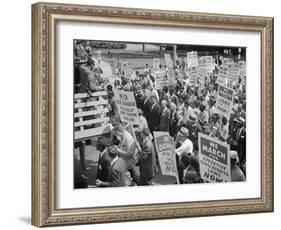 Civil Rights March on Washington, D.C. with Martin Luther King Jr.-Warren K^ Leffler-Framed Photo
