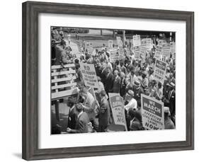 Civil Rights March on Washington, D.C. with Martin Luther King Jr.-Warren K^ Leffler-Framed Photo