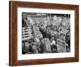 Civil Rights March on Washington, D.C. with Martin Luther King Jr.-Warren K^ Leffler-Framed Photo