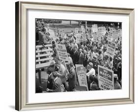 Civil Rights March on Washington, D.C. with Martin Luther King Jr.-Warren K^ Leffler-Framed Photo