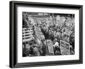 Civil Rights March on Washington, D.C. with Martin Luther King Jr.-Warren K^ Leffler-Framed Photo