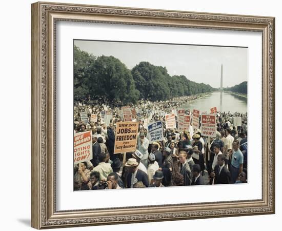 Civil Rights Washington March 1963-Associated Press-Framed Photographic Print