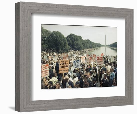 Civil Rights Washington March 1963-Associated Press-Framed Photographic Print