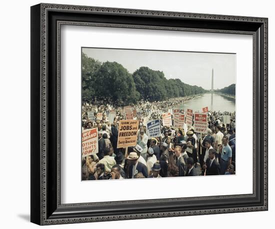 Civil Rights Washington March 1963-Associated Press-Framed Photographic Print