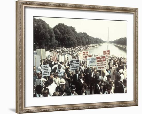 Civil Rights Washington March 1963-Associated Press-Framed Photographic Print