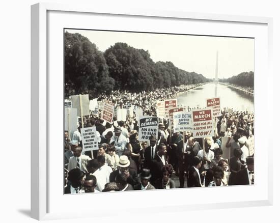 Civil Rights Washington March 1963-Associated Press-Framed Photographic Print