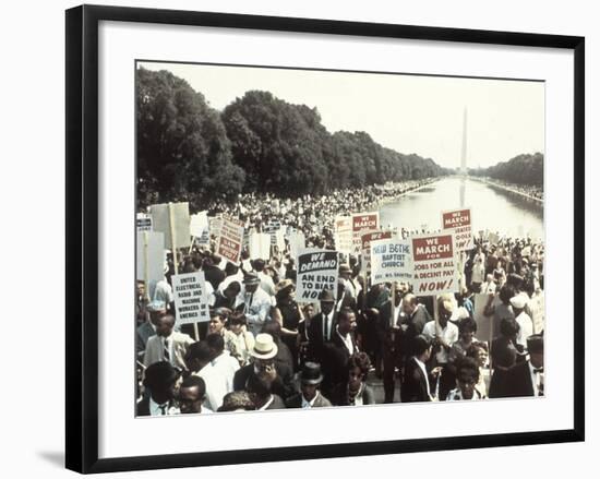 Civil Rights Washington March 1963-Associated Press-Framed Photographic Print