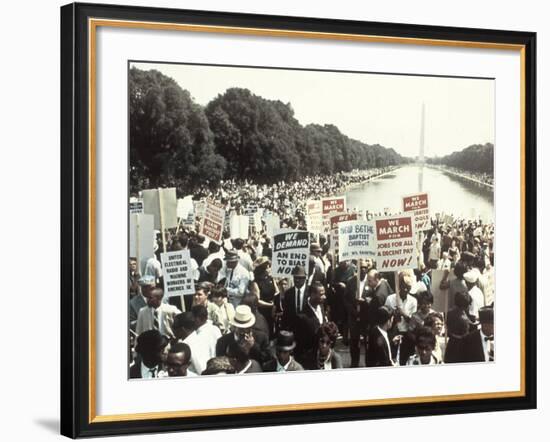 Civil Rights Washington March 1963-Associated Press-Framed Photographic Print