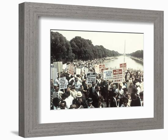 Civil Rights Washington March 1963-Associated Press-Framed Photographic Print