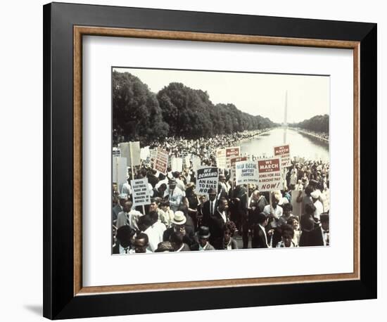 Civil Rights Washington March 1963-Associated Press-Framed Photographic Print