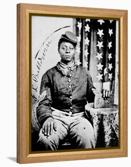 Civil War: Black Soldier-null-Framed Premier Image Canvas