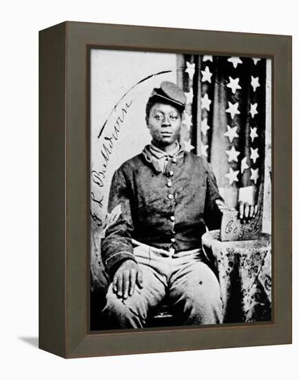 Civil War: Black Soldier-null-Framed Premier Image Canvas