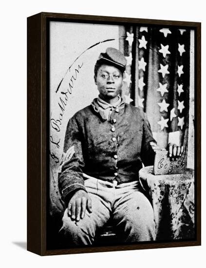 Civil War: Black Soldier-null-Framed Premier Image Canvas