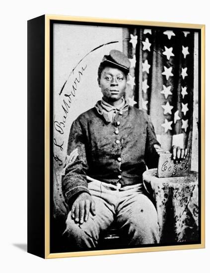 Civil War: Black Soldier-null-Framed Premier Image Canvas