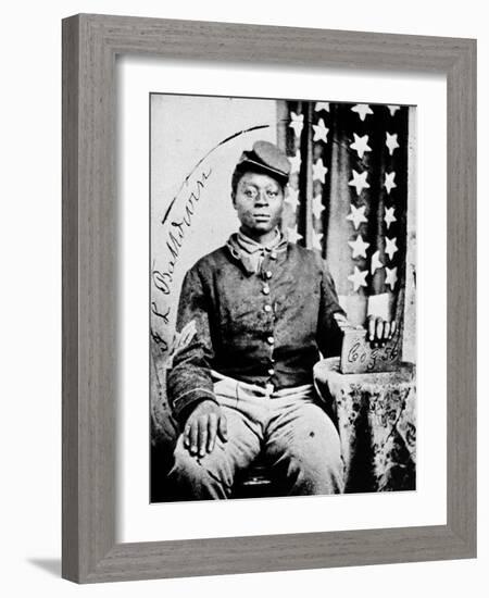 Civil War: Black Soldier-null-Framed Giclee Print