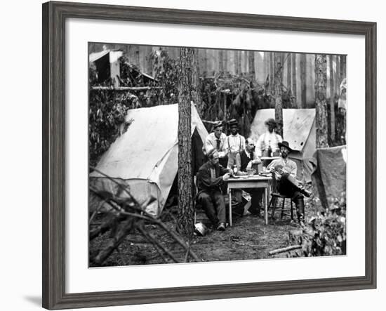 Civil War: Card Game, 1864-null-Framed Photographic Print