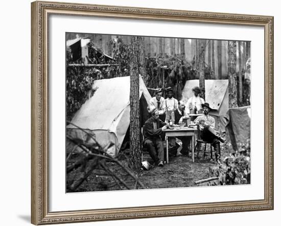 Civil War: Card Game, 1864-null-Framed Photographic Print