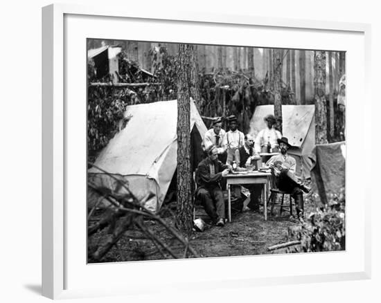 Civil War: Card Game, 1864-null-Framed Photographic Print