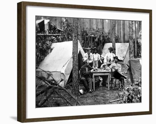 Civil War: Card Game, 1864-null-Framed Photographic Print