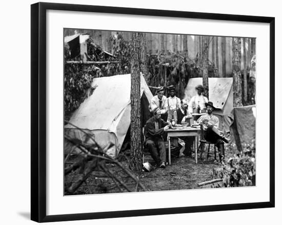 Civil War: Card Game, 1864-null-Framed Photographic Print