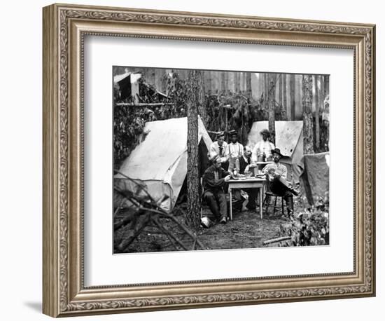 Civil War: Card Game, 1864-null-Framed Photographic Print