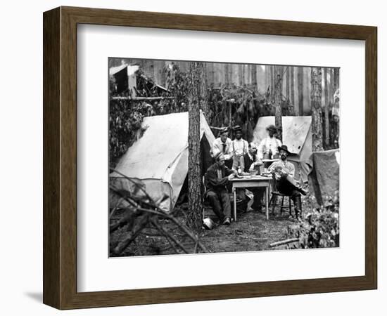 Civil War: Card Game, 1864-null-Framed Photographic Print