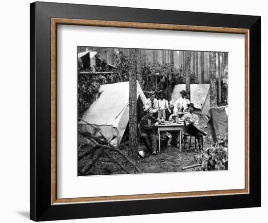 Civil War: Card Game, 1864-null-Framed Photographic Print