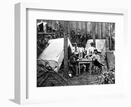 Civil War: Card Game, 1864-null-Framed Photographic Print