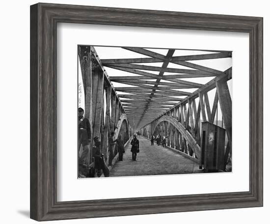 Civil War: Chain Bridge-William Morris Smith-Framed Photographic Print