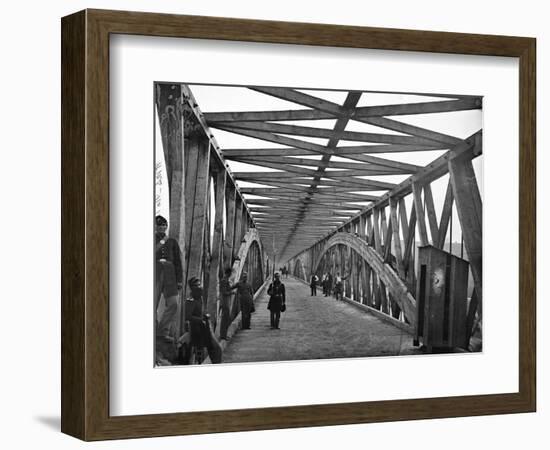 Civil War: Chain Bridge-William Morris Smith-Framed Photographic Print