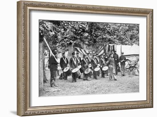 Civil War Drum Corps-null-Framed Art Print