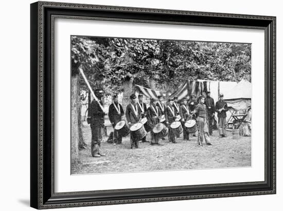 Civil War Drum Corps-null-Framed Art Print