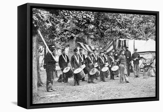 Civil War Drum Corps-null-Framed Stretched Canvas