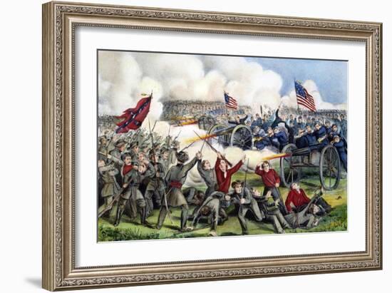 Civil War: Gettysburg, 1863-Currier & Ives-Framed Giclee Print