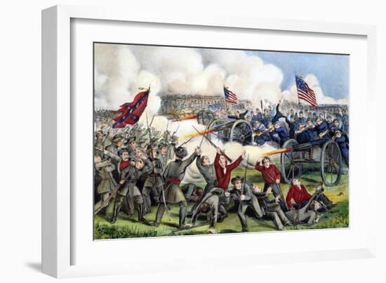 Civil War: Gettysburg, 1863-Currier & Ives-Framed Giclee Print