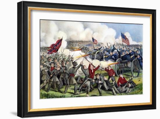 Civil War: Gettysburg, 1863-Currier & Ives-Framed Giclee Print