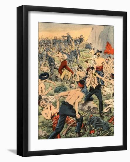 Civil War in Colombia, Illustration from French Newspaper Le Petit Journal October 19, 1902-null-Framed Giclee Print