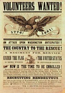 Civil War Recruiting Poster, 1861 (Print)