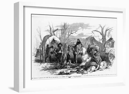 Civil War Refugee Camp-null-Framed Giclee Print